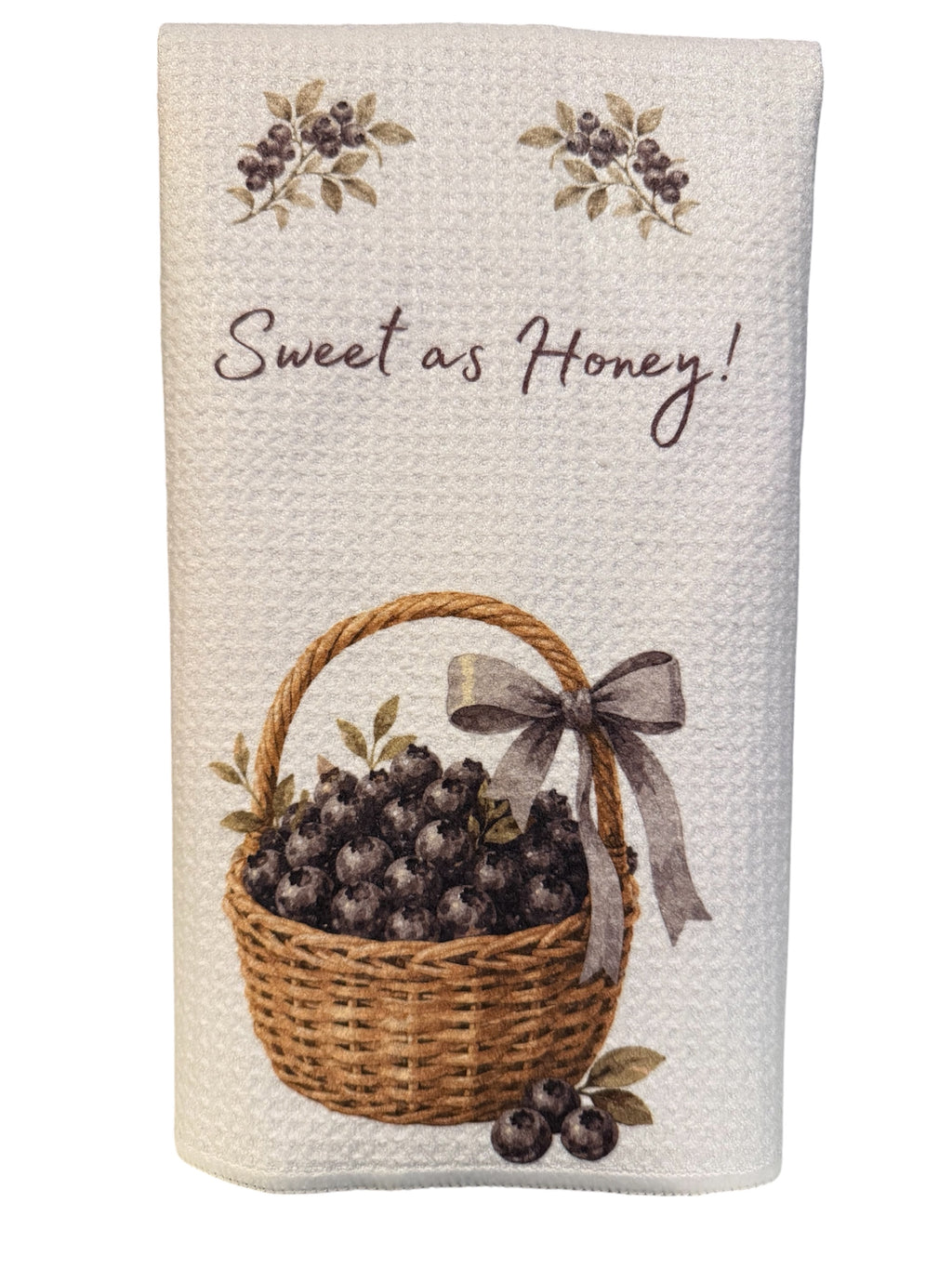 sweet as pie blueberry kitchen towel